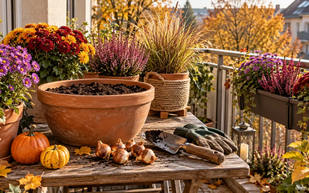 Herbst auf dem Balkon